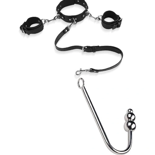 Beaded 5334 Anal with Hook Cuffs Elegant and Collar 0802